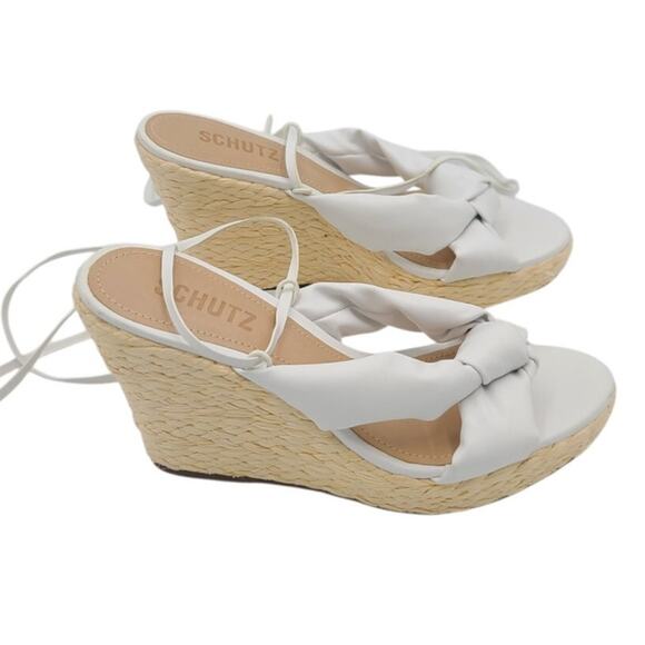 Schutz Reilly Wedge Sandals Size 7.5 - Picture 2 of 6